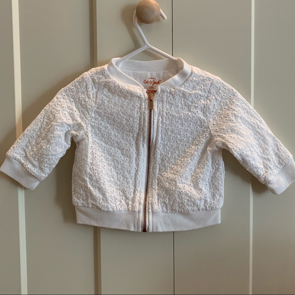 Cat & Jack Eyelet bomber jacket